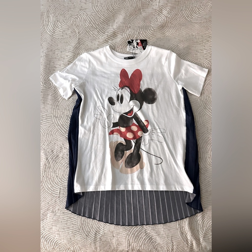 Zara x Disney top with pleated back detail